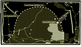 The destruction of the city of Akkad by a cosmic asteroid impact